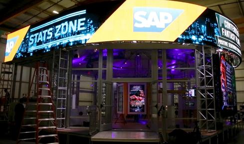 SAP Stats Zone under construction in a warehouse in Bethpage, NY.