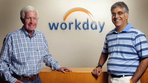 Workday co-founders Dave Duffield, left, and Aneel Bhusri.