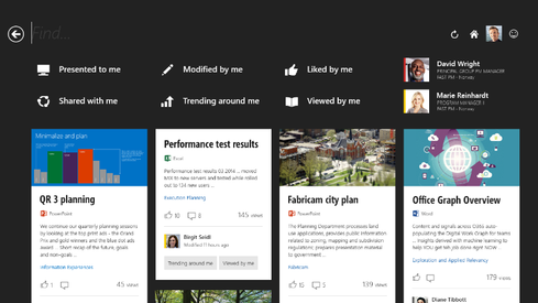 Microsoft said Oslo will automatically display the information most relevant to the user.  (Source: Microsoft)